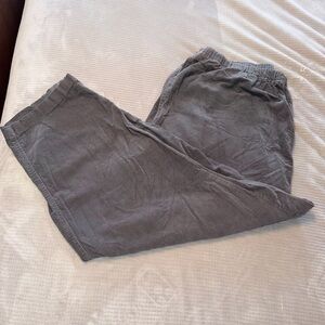 Woman Within Corduroy Pants in Gray 28WP